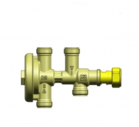 Spiediena un temperatūras regulators (padeves līnija 55 °C - 65 °C)